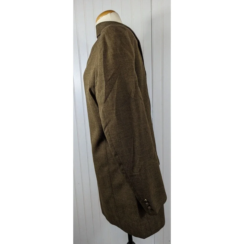 Giuseppe Fellici Blazer Jacket Mens Size 42R Herringbone Brown Pockets Canada‎